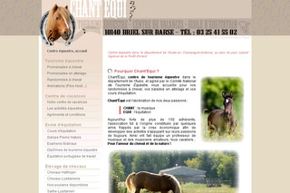 Aperçu visuel du site http://www.chantequi.fr