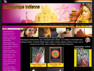 Aperçu visuel du site http://www.ma-boutik-indienne.fr