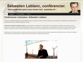 Aperçu visuel du site http://www.conferenciermarketing.com