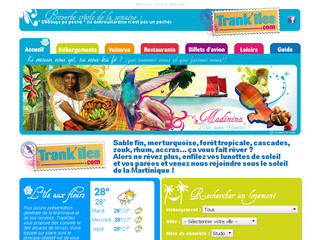 Aperçu visuel du site http://www.trankiles.com