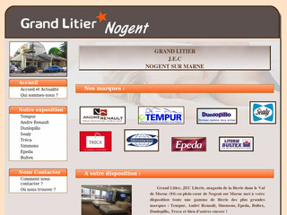 Aperçu visuel du site http://www.grandlitier-nogent.fr