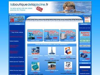 Aperçu visuel du site http://www.laboutiquedelapiscine.fr/