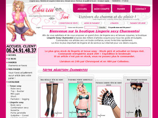 Aperçu visuel du site http://www.lingerie-sexy-charmentoi.com