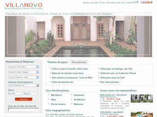 Aperçu visuel du site http://www.villanovo.fr