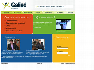 Aperçu visuel du site http://www.galiad.com