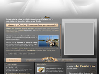 Aperçu visuel du site http://www.restaurant-laplancheasel-17.com/