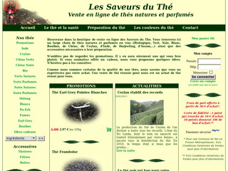 Aperçu visuel du site http://www.the-vente-en-ligne.fr