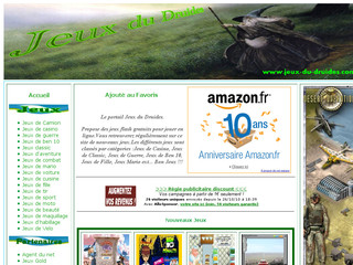 Aperçu visuel du site http://www.jeux-du-druides.com