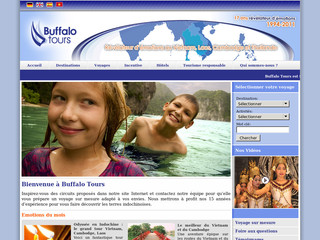 Aperçu visuel du site http://www.buffalotours.fr