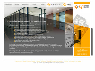 Aperçu visuel du site http://www.kytom.com