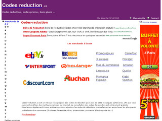 Aperçu visuel du site http://www.codes-reduction.co/