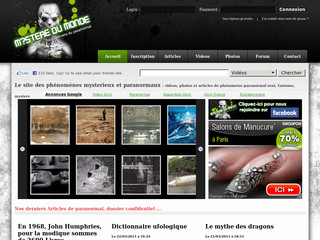 Aperçu visuel du site http://www.mysteredumonde.com