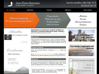 Aperçu visuel du site http://www.berneron-menuiserie-funeraire.com/