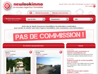 Aperçu visuel du site http://www.newlookimmo.fr/