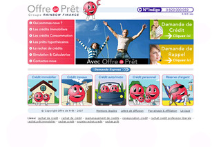 Aperçu visuel du site http://www.offre-de-pret.com