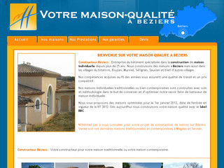 Aperçu visuel du site http://www.constructeur-beziers.fr
