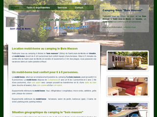 Aperçu visuel du site http://www.mobil-home-vendee.com