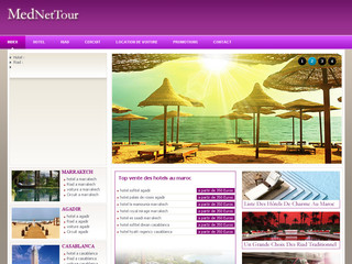 Aperçu visuel du site http://www.casablanca-mednettour.com