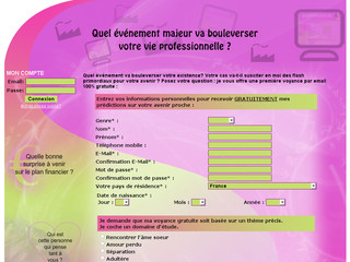 Aperçu visuel du site http://www.clicvoyance.fr