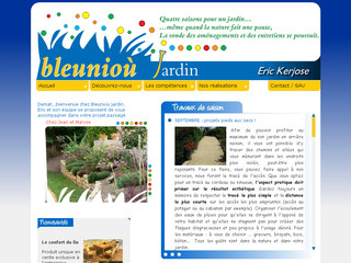 Aperçu visuel du site http://www.bleuniou-jardin.com