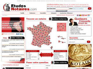 Aperçu visuel du site http://www.etudesnotaires.com/