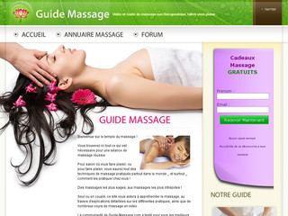 Aperçu visuel du site http://www.guide-massage.com/