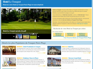 Aperçu visuel du site http://www.hotel-le-touquet.fr/