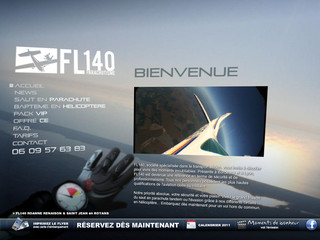 Aperçu visuel du site http://www.fl140-parachutisme.com