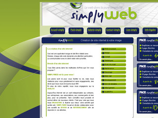 Aperçu visuel du site http://www.simplyweb-creation.com