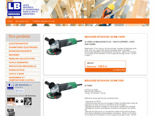 Aperçu visuel du site http://www.lbservices.fr
