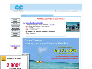 Aperçu visuel du site http://www.estate-evasion.fr