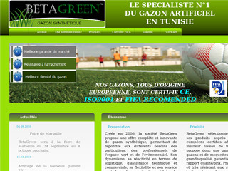 Aperçu visuel du site http://www.beta-green.com