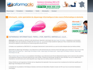 Aperçu visuel du site http://aformaclic.fr
