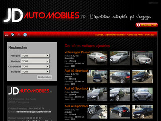 Aperçu visuel du site http://www.jdautomobiles.fr/