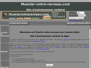 Aperçu visuel du site http://www.muscler-votre-cerveau.com