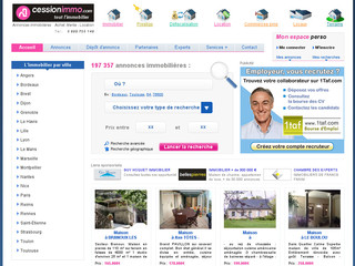 Aperçu visuel du site http://www.cessionimmo.com
