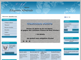 Aperçu visuel du site http://www.elegance-minerale.com