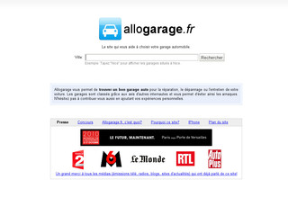 Aperçu visuel du site http://www.allogarage.fr