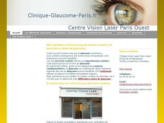 Aperçu visuel du site http://www.clinique-glaucome-paris.fr