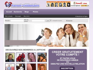 Aperçu visuel du site http://www.parent-celibataire.com/
