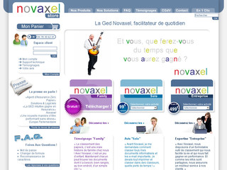 Aperçu visuel du site http://www.novaxel-store.com