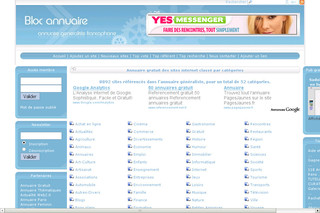 Aperçu visuel du site http://www.bloc-annuaire.fr