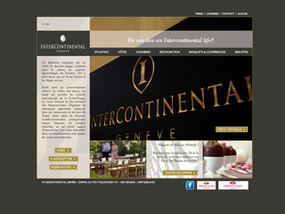 Aperçu visuel du site http://www.intercontinental-geneva.ch/