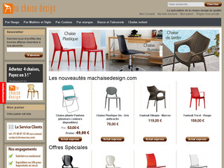 Aperçu visuel du site http://www.machaisedesign.com