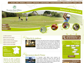 Aperçu visuel du site http://www.domainesainthilaire.fr