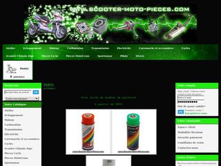 Aperçu visuel du site http://www.scooter-moto-pieces.com
