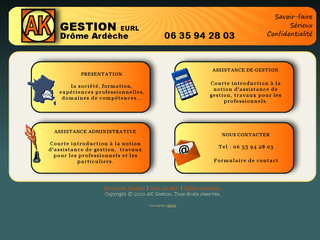Aperçu visuel du site http://www.ak-gestion.fr/