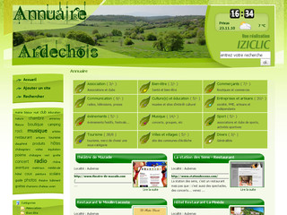 Aperçu visuel du site http://www.annuaire-ardechois.fr/