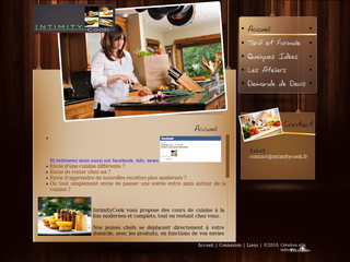 Aperçu visuel du site http://www.intimitycook.fr
