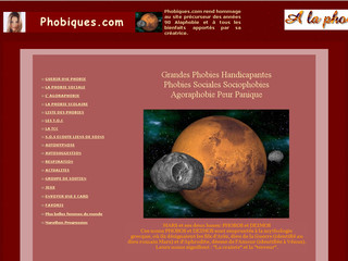 Aperçu visuel du site http://www.phobiques.com